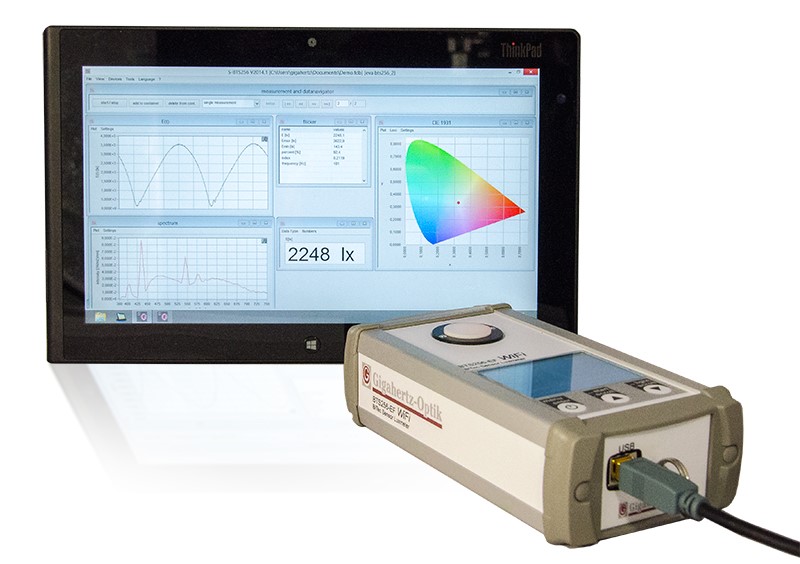 BTS256-EF LED Luxmeter for LED Measurement from Gigahertz-Optic